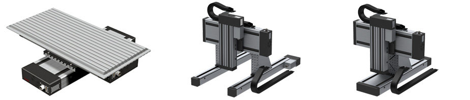 Ball screw slide XY configurations Ball screw slide XY configurations