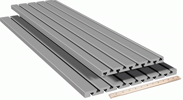 PT 50 Aluminum Extrusion Table Plate